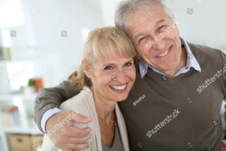 Stock image of a elderly couple